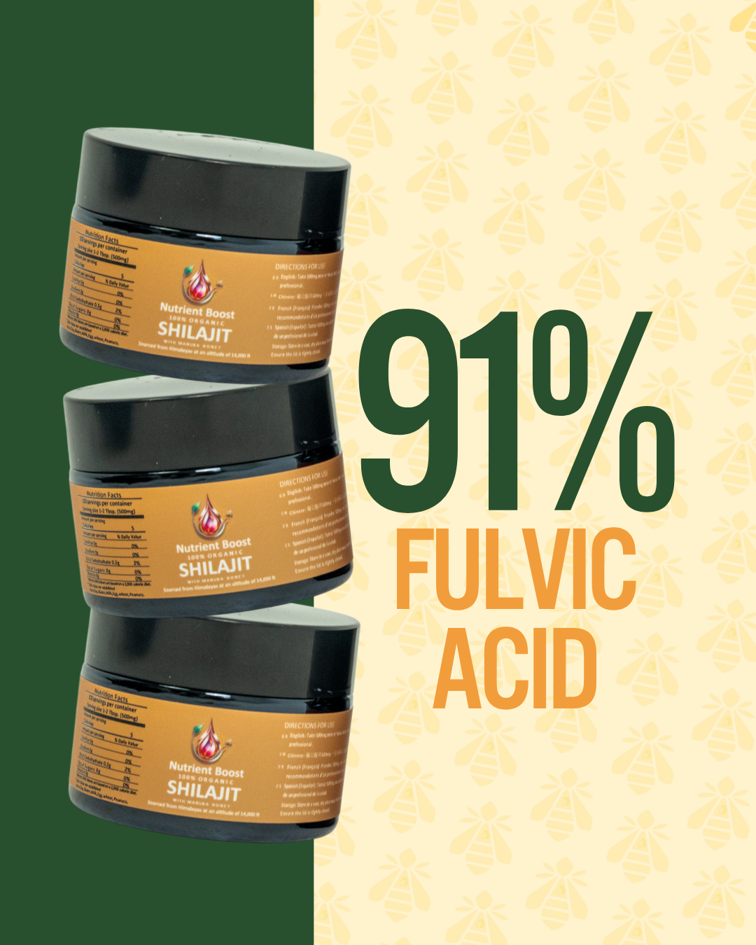 Organic Shilajit Resin – With NZ Raw Manuka Honey 🍯