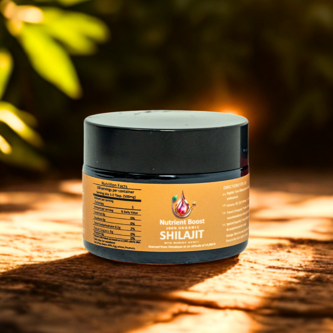 Organic Shilajit Resin – With NZ Raw Manuka Honey 🍯