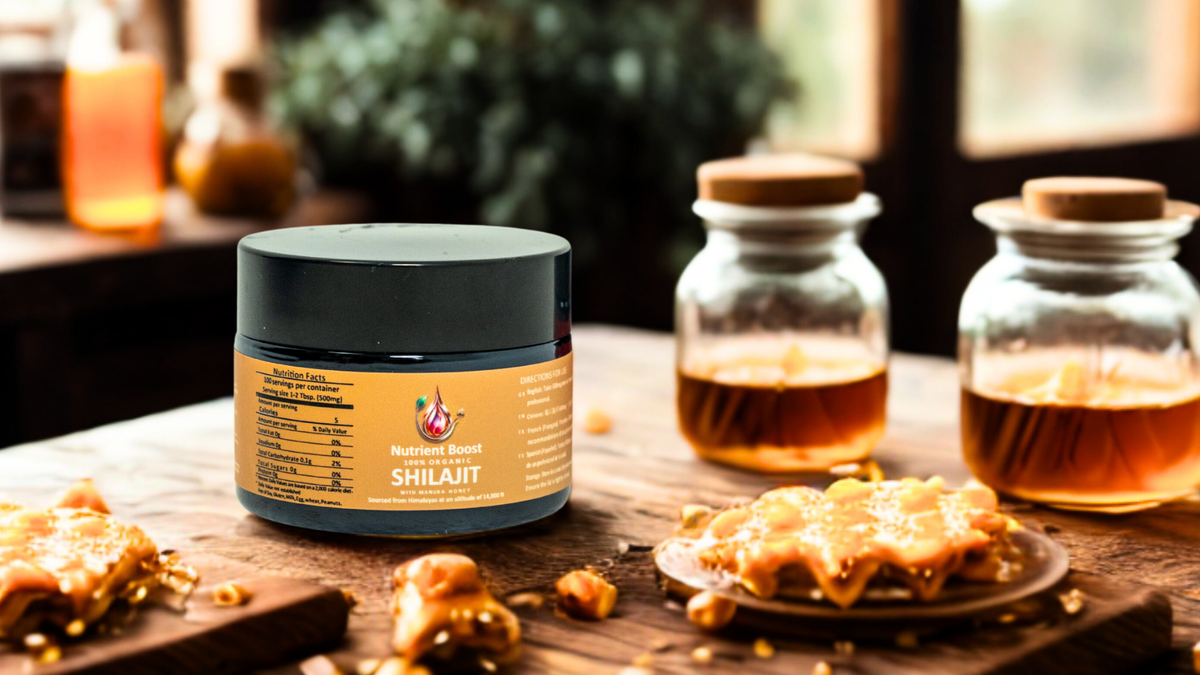 Organic Shilajit Resin – With NZ Raw Manuka Honey 🍯