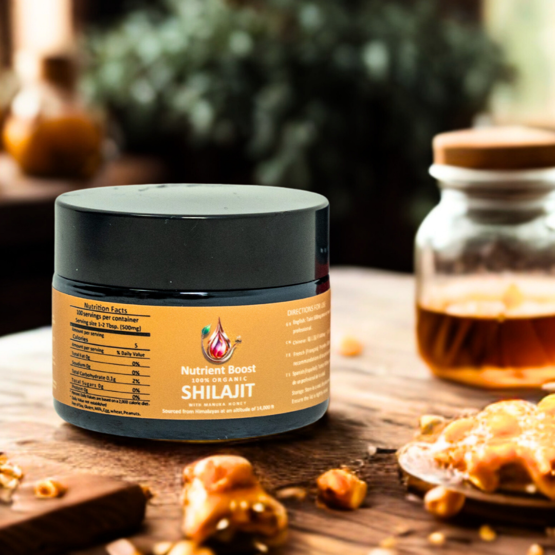 Organic Shilajit Resin – With NZ Raw Manuka Honey 🍯
