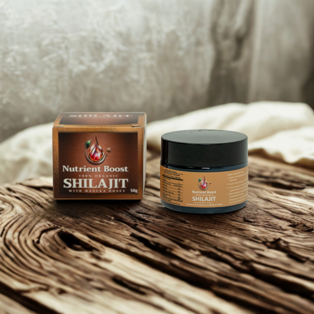 Organic Shilajit Resin – With NZ Raw Manuka Honey 🍯
